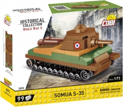 Konstrukcijski set COBI Historical Collection Somua S-35 1:72