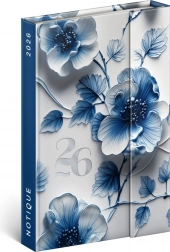 Tedenski magnetni dnevnik Porcelanasti cvet 2026