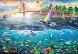 Anatolian puzzle Sanfranciški most 2000 koščkov