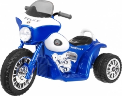 Otroški električni chopper s 3 kolesi in LED lučmi – Modra
