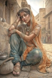 Diamantno slikanje arabska ženska 30 × 40 cm