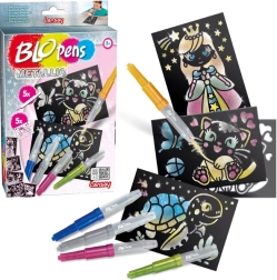 Blopens kovinski pihalni flomastri, set 8 kos