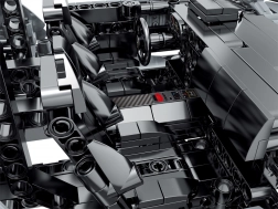 Gradbeni set športni avto M‑Sports, siv, 1356 kosov