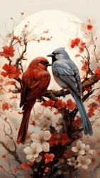 Diamantno slikanje par 30 × 40 cm