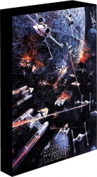 Svetleča LED slika 30x40 cm Vojna zvezd