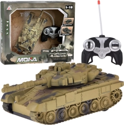 RC tank z vrtljivo kupolo, lučmi in realističnimi zvoki