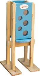 Lesena peščena plošča za peskovnik CLASSIC WORLD, rumena, od 3 let