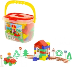 Konstrukcijski set v posodi, 52 delov