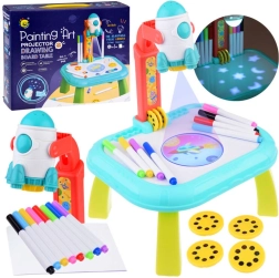 Otroška projekcijska mizica za risanje Kozmos z nastavljivim projektorjem