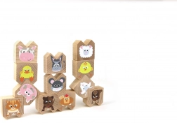 Lesena ravnotežna igra domače živali