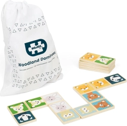 Lesne živalce leseni domino