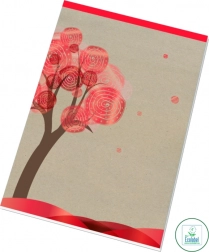 Vodoravno črtast beležnik A5 PAPÍRNY BRNO, 50 listov