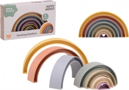 Sestavljanka mavrica Happy World iz bioplastike