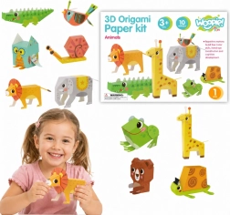 Ustvarjalni komplet WOOPIE ART&FUN 3D origami živali – 10 živali