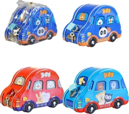 Otroški hranilnik v obliki avtomobila