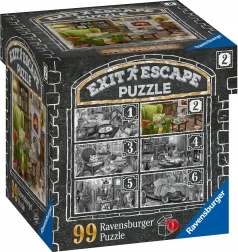 Ravensburger pobeg končna igra EXIT sestavljanka Strašljiva vila: V dnevna soba 99 kosov