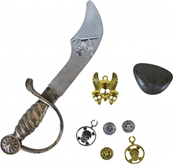 Piratski komplet za otroke – meč, očesni obliž in dodatki