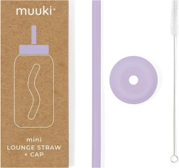 MUUKI Mini lounge pokrov in slamica pastelno vijolična