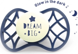 Ortodontska duda 6m+ sveti v temi Blue Moon