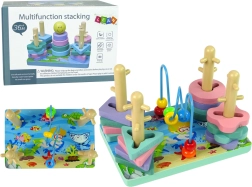 Lesene kocke Morski svet Izobraževalne kroglice