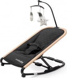 otroški gugalni ležalnik New Baby Snuggle črn