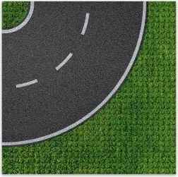 Brixies Plus dizajnerska gradbena podloga – ovinek 25,5 x 25,5 cm