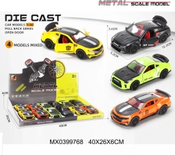 Športni kovinski avtomobilček 1:36 z odpirajočimi se vrati in navijalnim pogonom