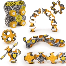 CLIXO Tiny & Mighty Artist Edition Timothy Goodman Magnetic Construction Set – 9 Pieces