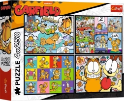 Sestavljanka Garfield ne mara ponedeljkov 4×250 koščkov