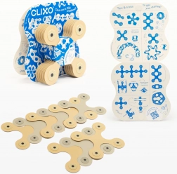 clixo designer bežna in siva magnetna sestavljanka 9 kosov