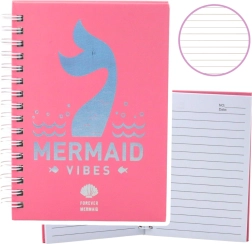 Beležnica s holografskim motivom rožnata, format A6, 80 listov