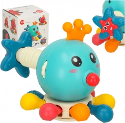 Senzorična igrača in grizalo za dojenčke hobotnica Bibi-Inn modra