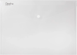 Mapica z gumbom A5 Opaline prozorna