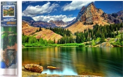 Diamantno slikanje Divja narava 30x40 cm