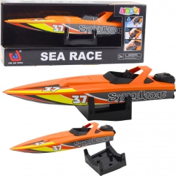 Navijalni motorni čoln za vodo – oranžen