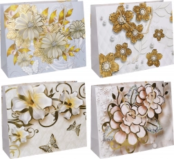 Darilna papirnata vrečka L 38 × 32 × 12 cm – celoletni motivi