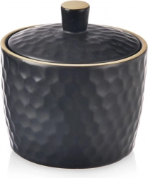 Keramična sladkornica TEA TIME 320 ml, črna