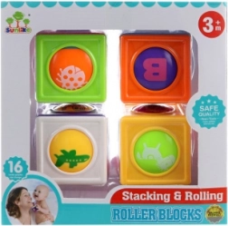 Izobraževalne kocke za najmlajše z vrtljivimi podobami