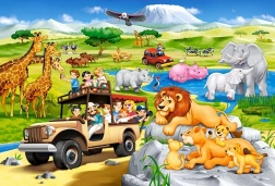 Castorland puzzle Pustolovščine na safariju MAXI 40 kosov