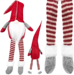 Sedeči škrat tekstilna dekoracija 50 cm – Rdeča