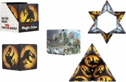 Magnetna miselna kocka dinozaver, plastika, 6 cm