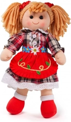 Plišasta punčka Bigjigs Toys Mandie 34 cm