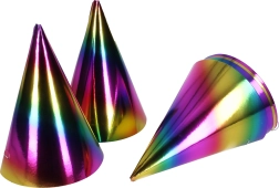 Party klobučki Mavrica – 6 kosov