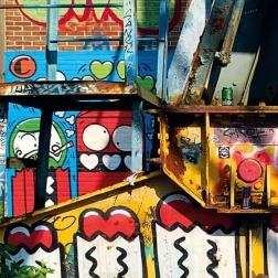 Kvadratne puzzle CURIOSI Amsterdam – vzorec III, 80 koščkov