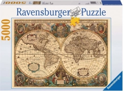 Ravensburger puzzle stari zemljevid sveta 5000 koščkov