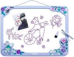 Djeco magnetna brisljiva tabla zebra z lesenim okvirjem