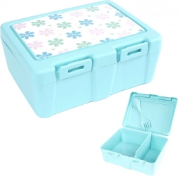 Škatla za malico z 2 predelkoma in sporkom 1 l