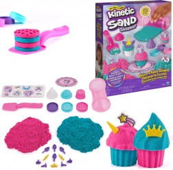 Kinetic Sand Unicorn slaščičarna – komplet za izdelavo cupcakov 453 g z dodatki