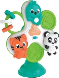 Otroški vrtiljak z živalicami za visoki stol s priseskom