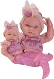 Realistična dojenčkova punčka z celovinilnim telesom 42 cm
